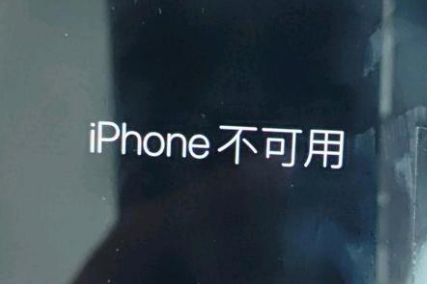 永安坝街道苹果服务网点分享锁屏界面显示“iPhone 不可用”如何解决 