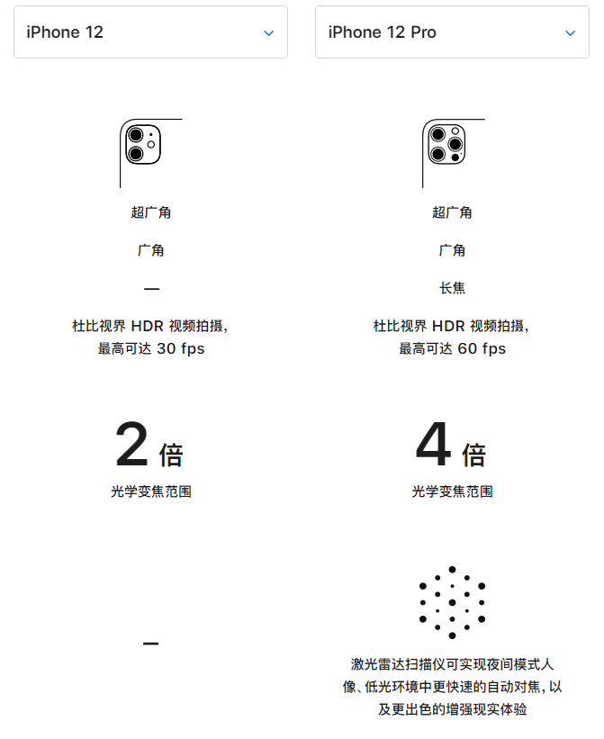 永安坝街道苹果手机维修分享苹果 iPhone 12 与 iPhone 12 Pro 选哪款 